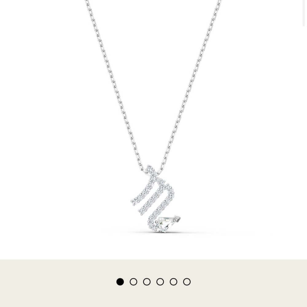 Swarvoski Zodiac Pendant Scorpio Necklace